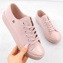 Klassiker Big Star Pink NN274291 Frauen -Sneaker rosa 1