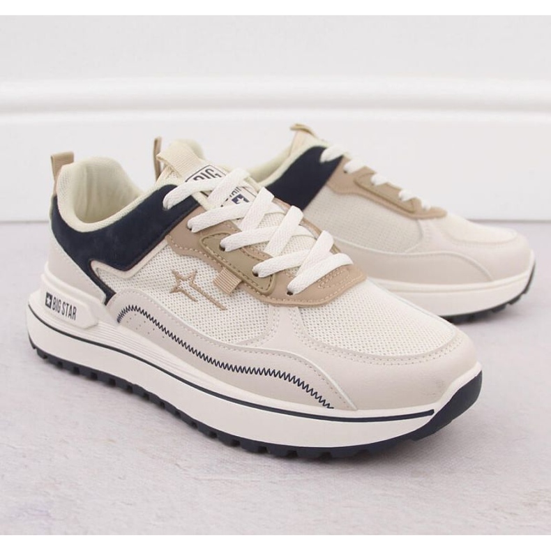 Frauen Sportschuhe Big Star NN274A092 Weiß beige 2