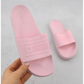 Damenflip Flops für den Big Star OO274036 Pink Pool rosa 1