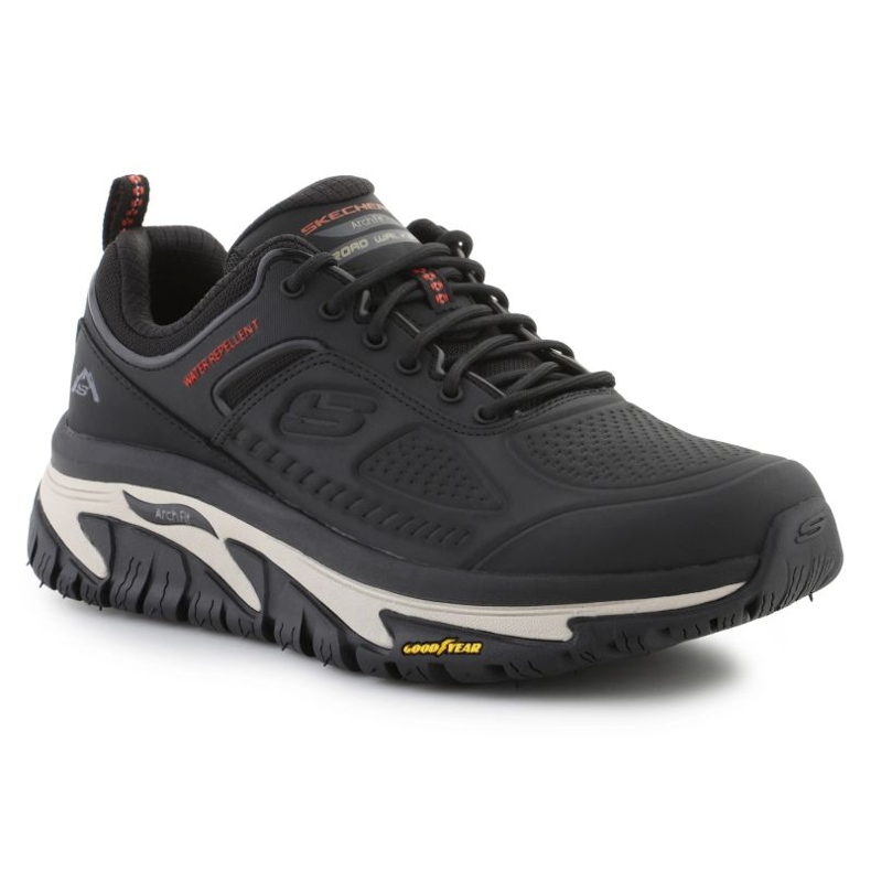 Schuhe Skechers Arch Fit Road Walker Recon 37333-Blk wasserdicht schwarz 1