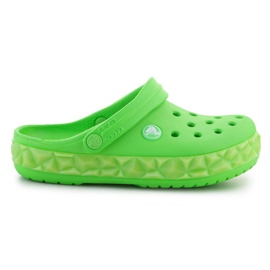 Crocs Croc Band Geometric Glow Band Clog K Jr 210132-3WA zehenstegsandalen grün 1