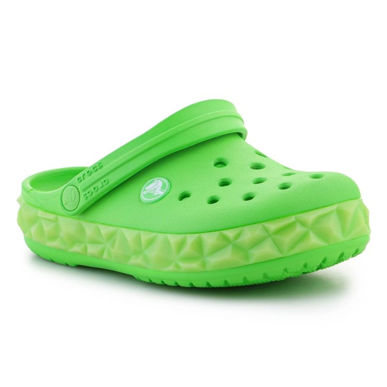 Crocs Croc Band Geometric Glow Band Clog K Jr 210132-3WA zehenstegsandalen grün 2