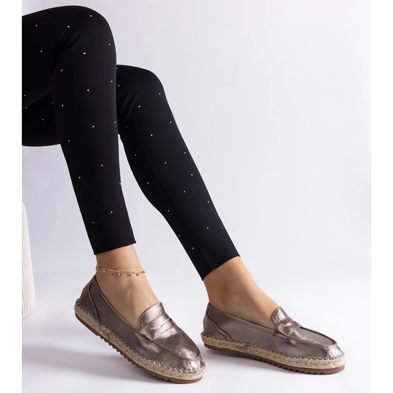 Brown Sliding Espadrilles auf der Plattform braun 2