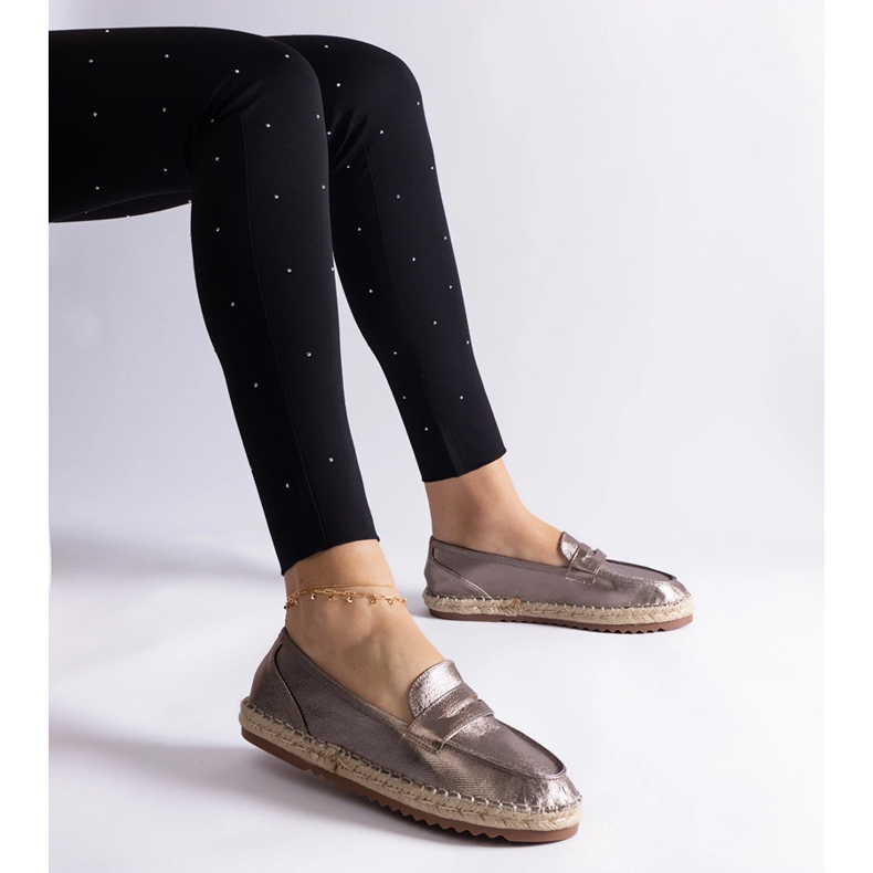 Brown Sliding Espadrilles auf der Plattform braun 1