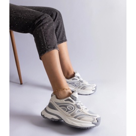 Graue Sport-Sneaker für Damen 2