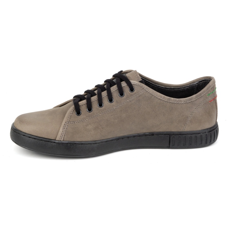 Polbut Herren-Ledersneaker Modell 2129, grau 1