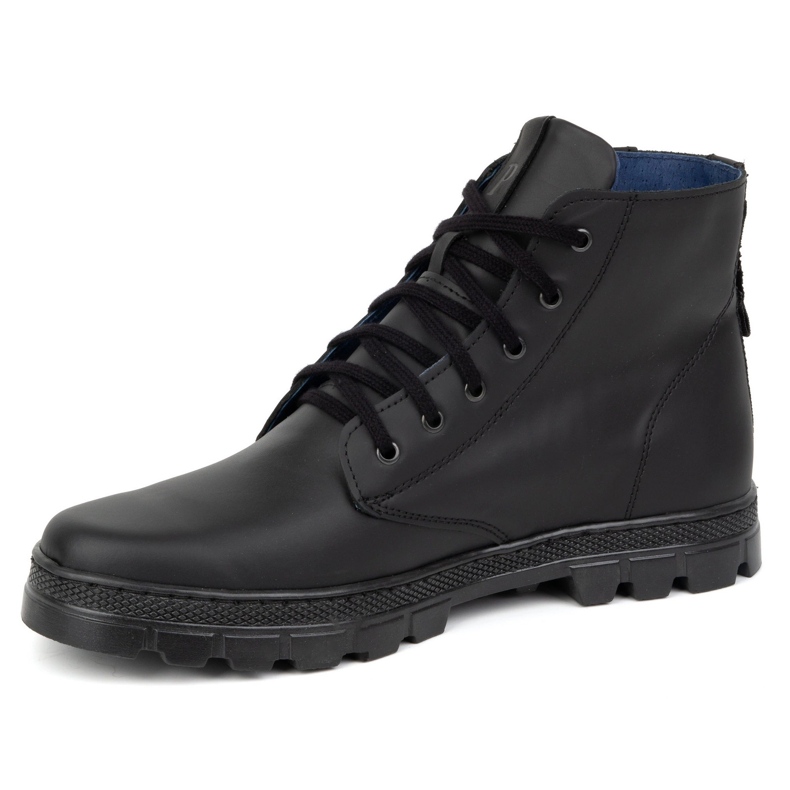 Herren-Lederstiefeletten POLBUT 2130 schwarz 1