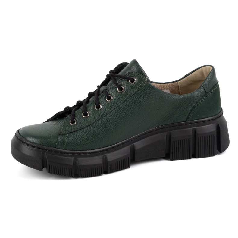 Olivier Damen Lederschuhe 1223 Grün 1