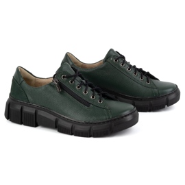 Olivier Damen Lederschuhe 1223 Grün 3
