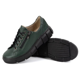 Olivier Damen Lederschuhe 1223 Grün 4