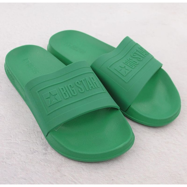 Big Star NN174650 Herren Wasserflip -Flops grün 2