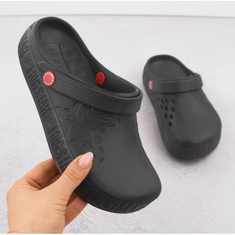 Big Star II275013 Graphit Clogs grau 1