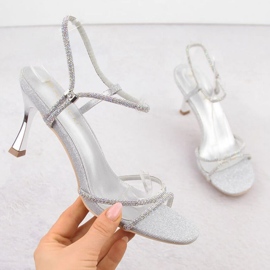 Sandalen mit Zirkonen Potocki W LE20326 WOL282B 1