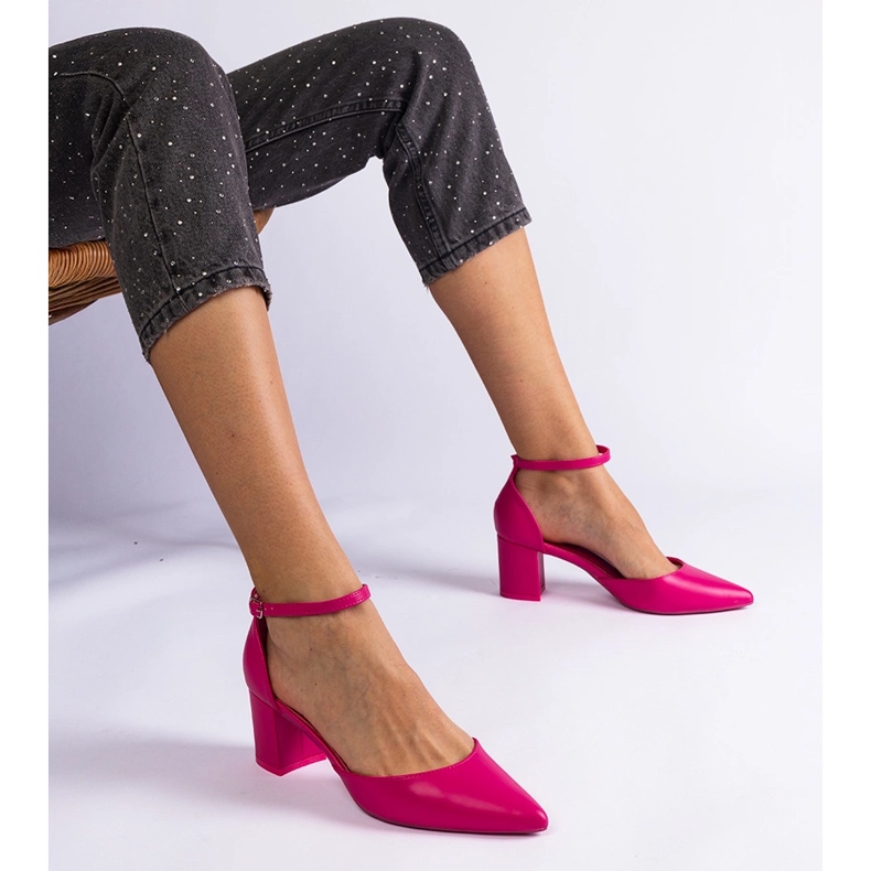 Pink Pinkpumpen auf dem Pfosten rosa 1