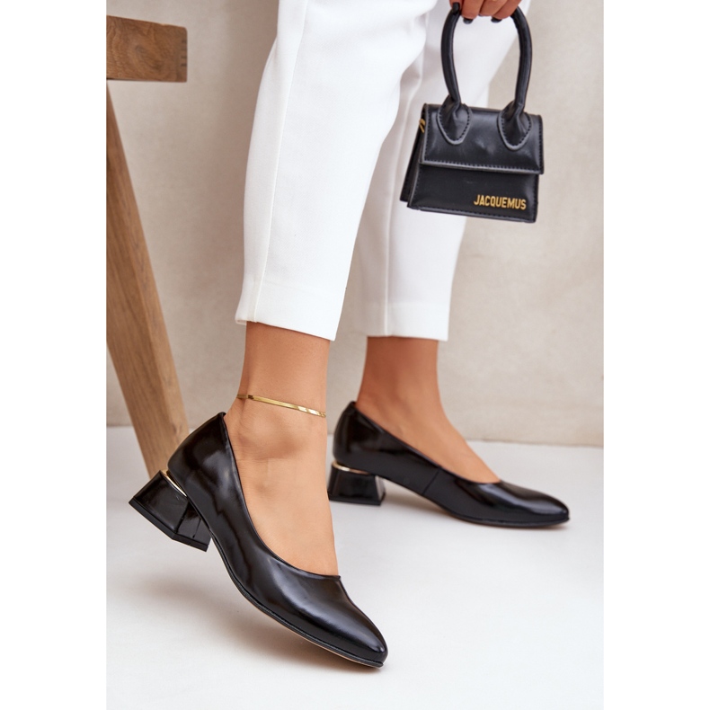 Lewski Shoes Lederpumpen Lewski 3118 mit Glanzschwarz 2