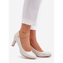 Frauenpumpen Sergio Leone Perle beige 1