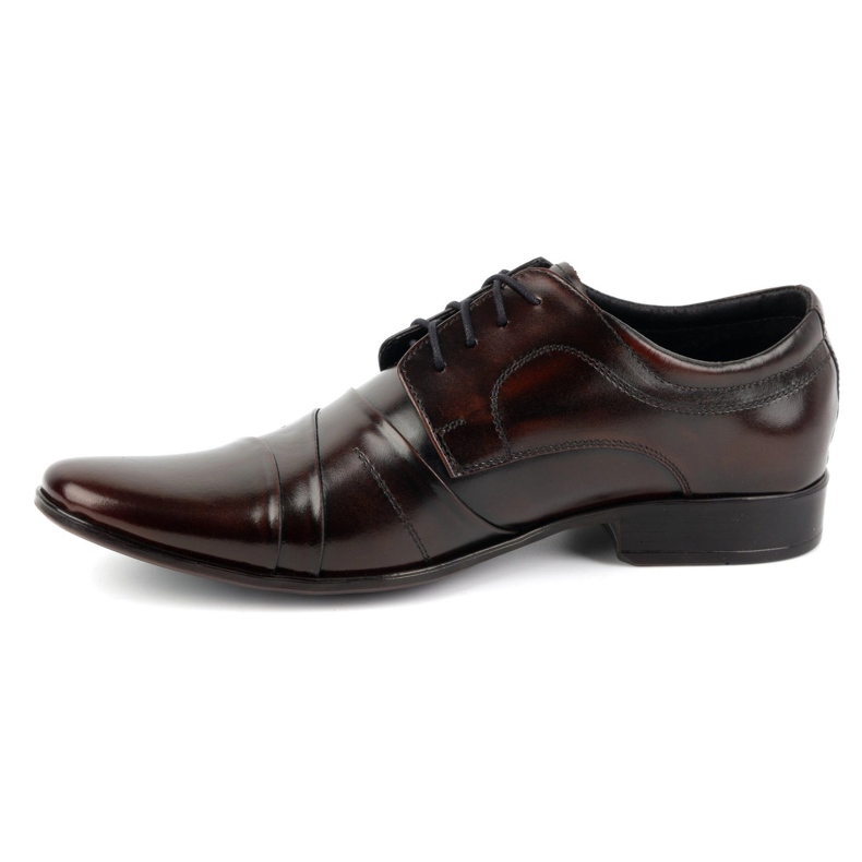 Olivier Herrenleder formelle Schuhe 201 Burgund rot 1