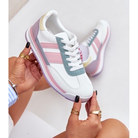 Turnschuhe Sneakers Sportschuhe Multikolor weiß 2