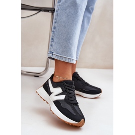 Damen Sportschuhe Sneakers Schwarz 2