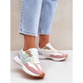 Turnschuhe Sneakers Sportschuhe Multikolor rosa 2