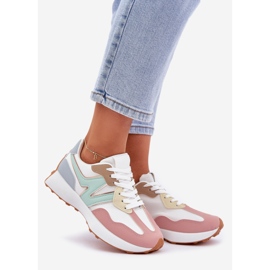 Turnschuhe Sneakers Sportschuhe Multikolor rosa 1