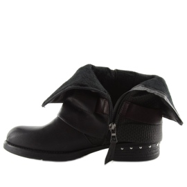 Schwarze Militärstiefel 5728 schwarz 2