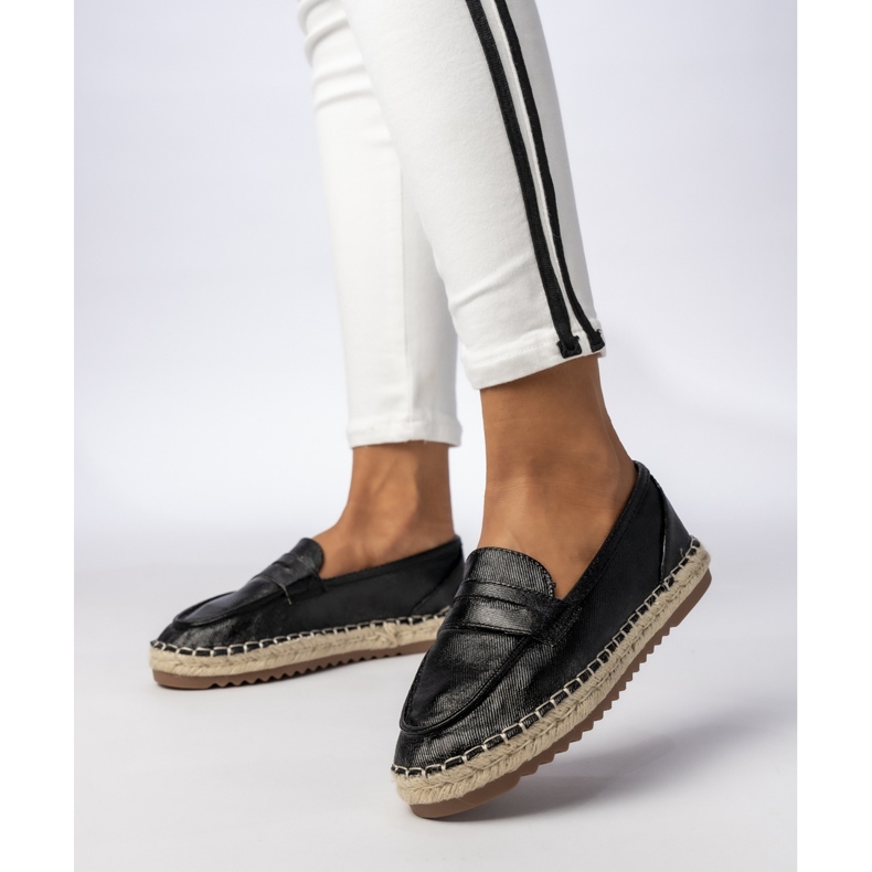 Espadrilles Damenschwarze Slaser 2