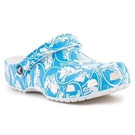 Crocs Classic Duke Print Clog 210003-4OX blau 2 Crocs Classic Duke Print Clog 210003-4OX blau 2