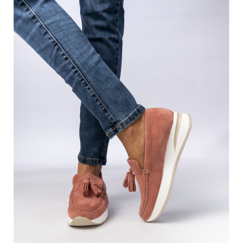 Rosa -Fransen der Frauen 1