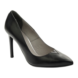 Edeo Damen-Pumps mit hohem Absatz 3180 schwarz 1