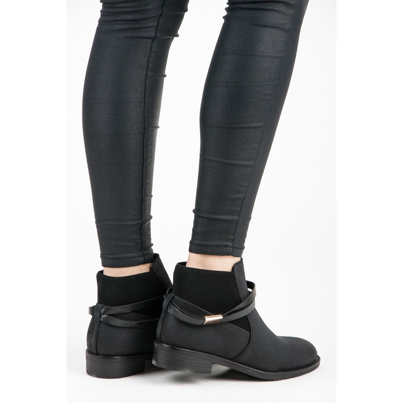 Vinceza Niedrige Jodhpur-Stiefel schwarz 1