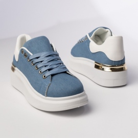 Blaue Sport -Turnschuhe für Frauen 1