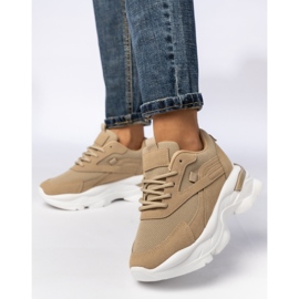 Frauen-Khaki-Sport-Sneakers bei Frauen beige 2