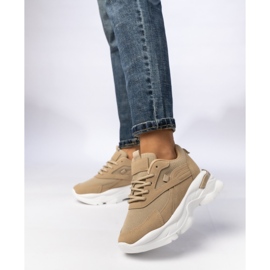 Frauen-Khaki-Sport-Sneakers bei Frauen beige 1