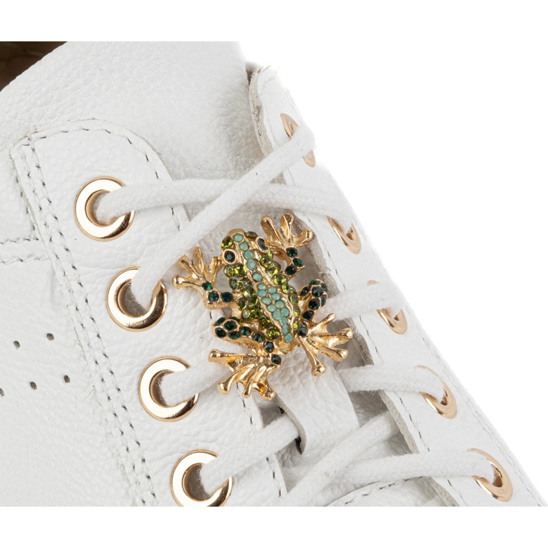 Olivier Damen Lederschuhe Sneaker 1279 Weiß 2