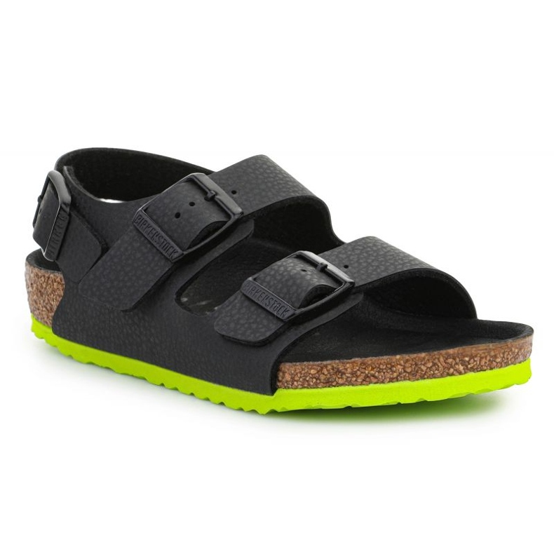 Sandalen Birkenstock Milano Kinder 1022129 Desert Soil Black Lime schwarz 1