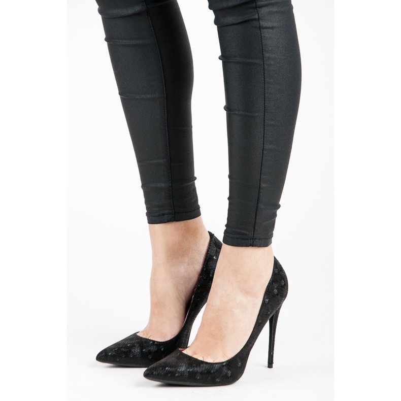 Vices Pins mit Schlangenprint schwarz 1