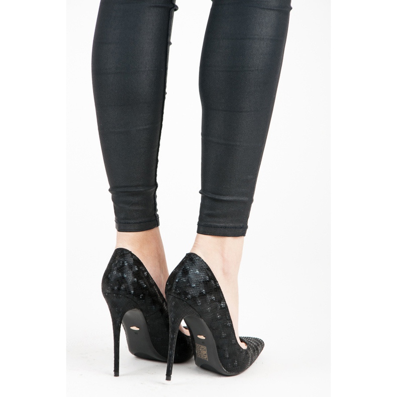 Vices Pins mit Schlangenprint schwarz 2