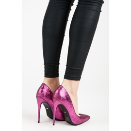 Vices Pins mit Schlangenprint violett 2