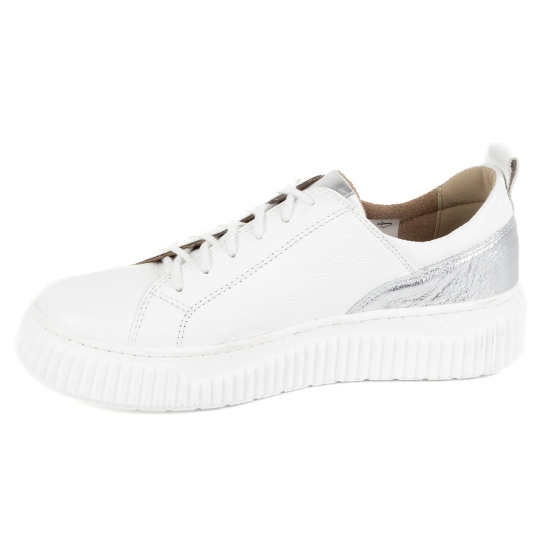 Olivier Damen Lederschuhe Sneakers Styles 1230 Weiß 1