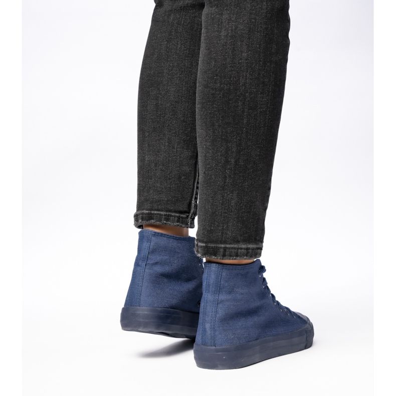 Frauen klassische Denim -Sneakers blau 2