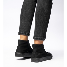 Klassische schwarze Frauen -Turnschuhe 2