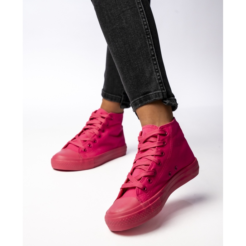 Klassische rosa Frauen -Sneaker 1