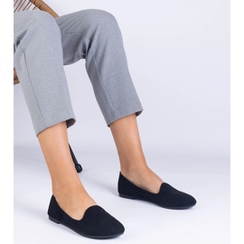 Schwarze klassische Ballerinas aus Ekozamsz 1