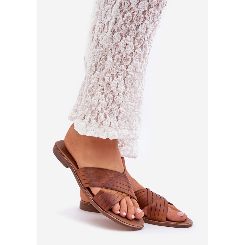 Lewski Shoes Leder -Frauen -Lewski -Schuhe 3682 Kamel braun 1