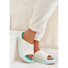 Damenflip Flops auf der Plattform Big Star NN274A038 White-Cham weiß 2