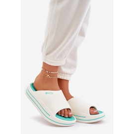 Damenflip Flops auf der Plattform Big Star NN274A038 White-Cham weiß 3