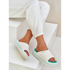 Damenflip Flops auf der Plattform Big Star NN274A038 White-Cham weiß 6