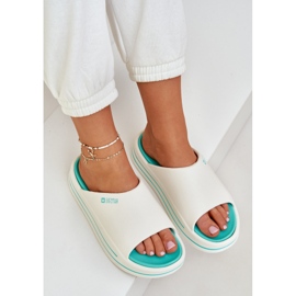 Damenflip Flops auf der Plattform Big Star NN274A038 White-Cham weiß 7
