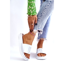 Damen Big Star Hausschuhe LL274428 Weiß 2